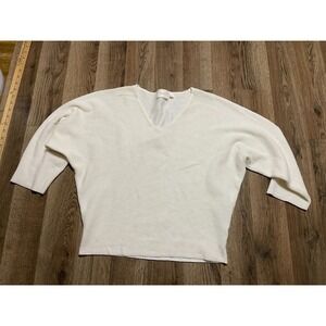 Cyrus Shirt, Women's Size Small, White, V-neck, Long Sleeve